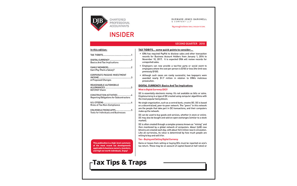 Tax Newsletter