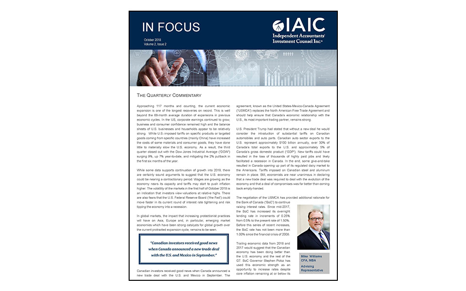 In Focus Oct 2018 front cover