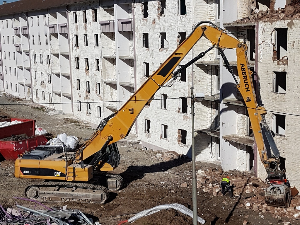 Demolishing a building