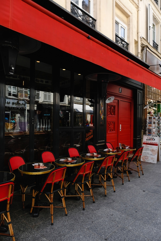 Outside patio of a restaurant